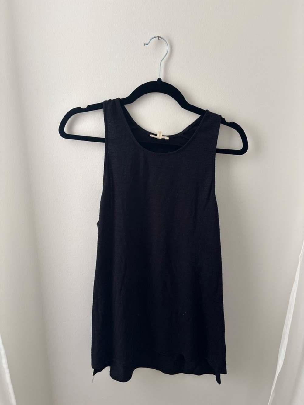 Wilfred Black Knit Rib Tank